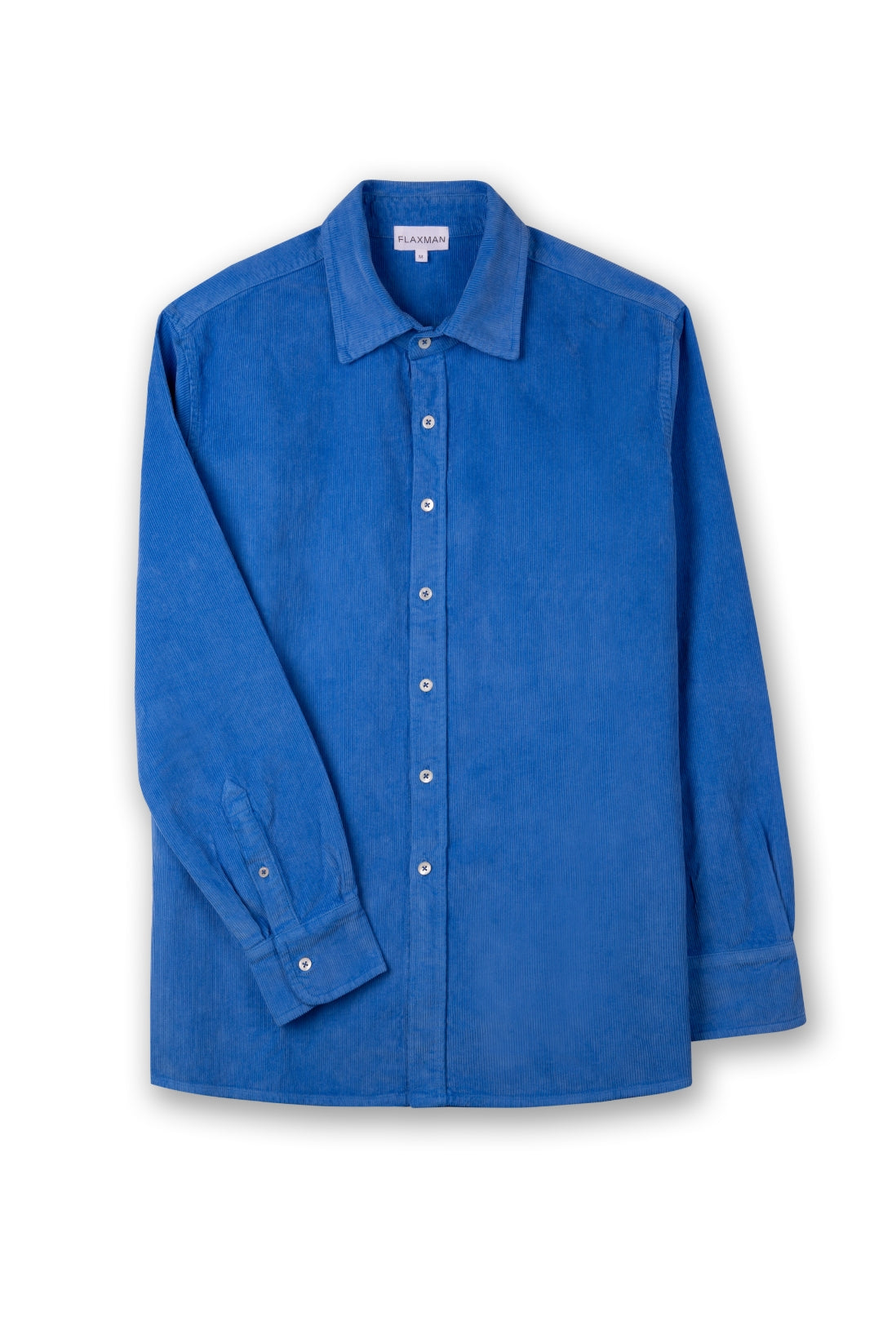 Cobalt Blue Regular Fit Corduroy Shirt
