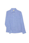 Boys Porto Linen Shirt Ocean Blue
