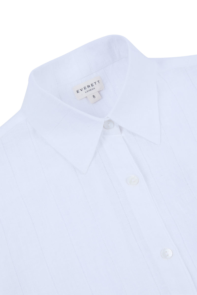 Women's Signature Linen Shirt White