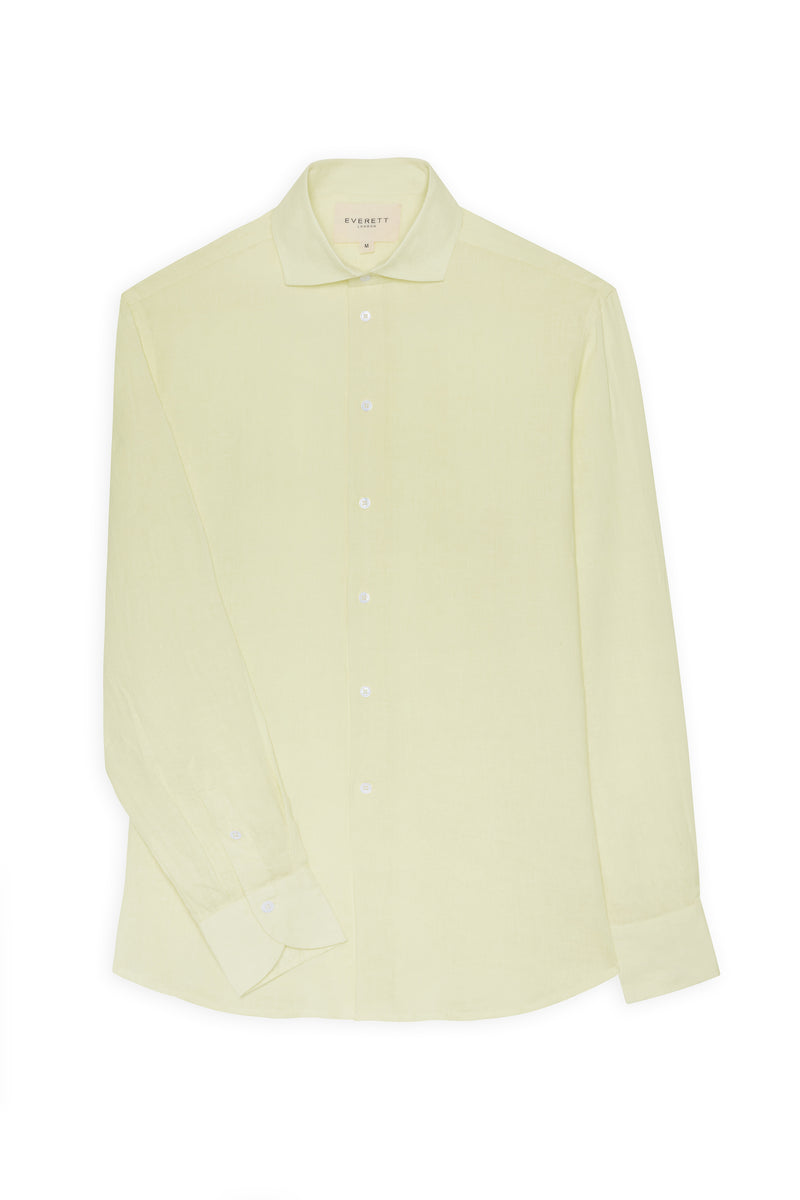 Porto Linen Shirt Butter Yellow