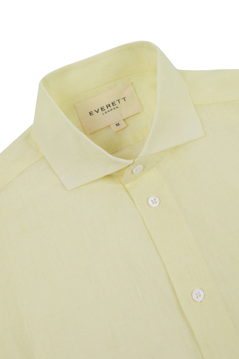 Porto Linen Shirt Butter Yellow