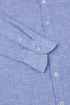 Boys Porto Linen Shirt Ocean Blue