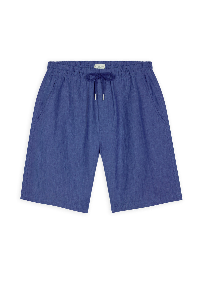Jondal Linen Shorts Azure Blue