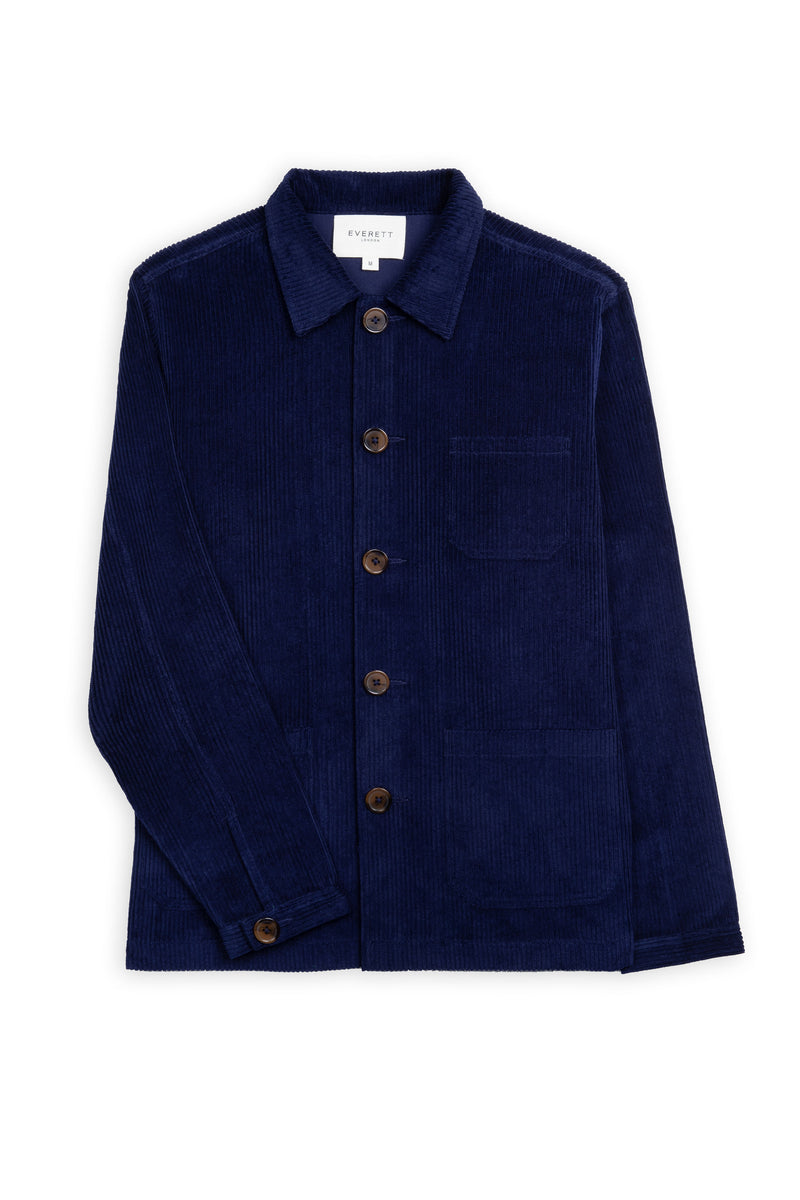 Men's Blue Cord Utility Jacket