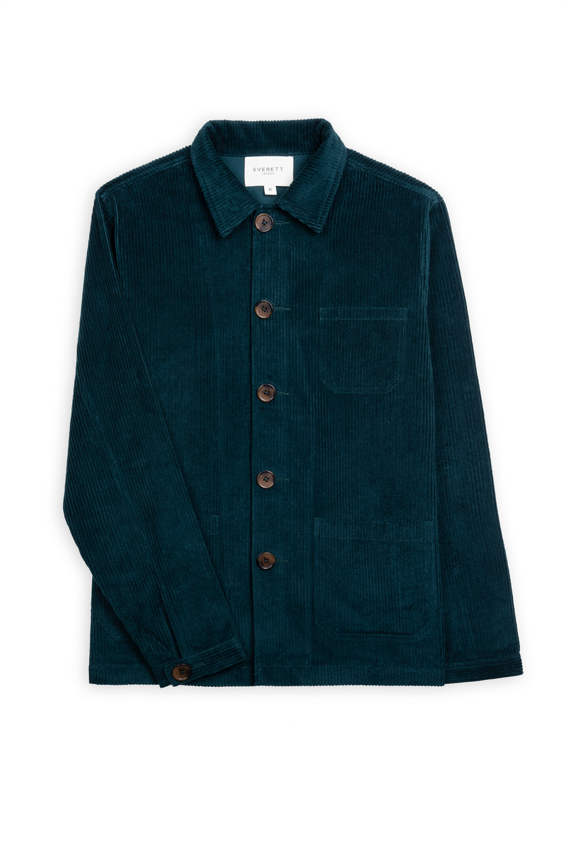 Men's Green Cord Utility Jacket