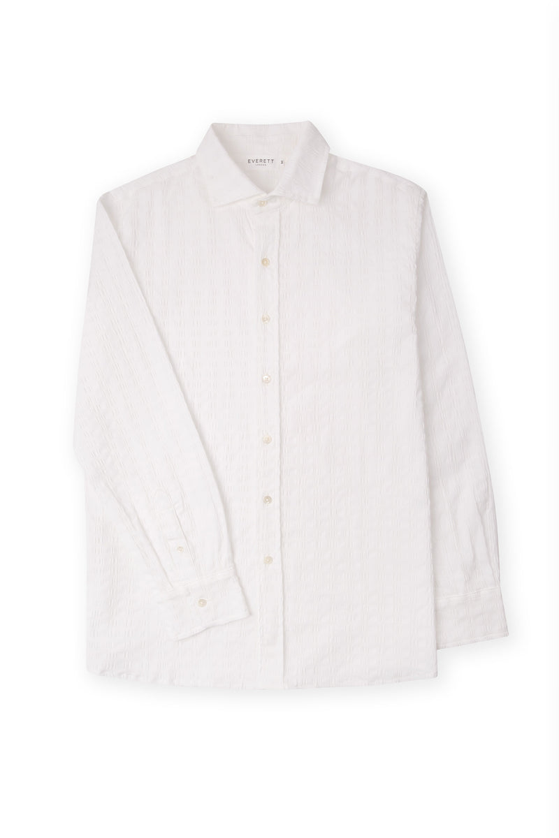 White Seersucker Shirt