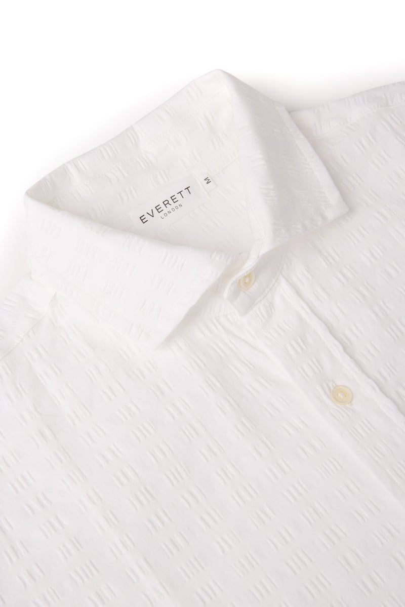 White Seersucker Shirt