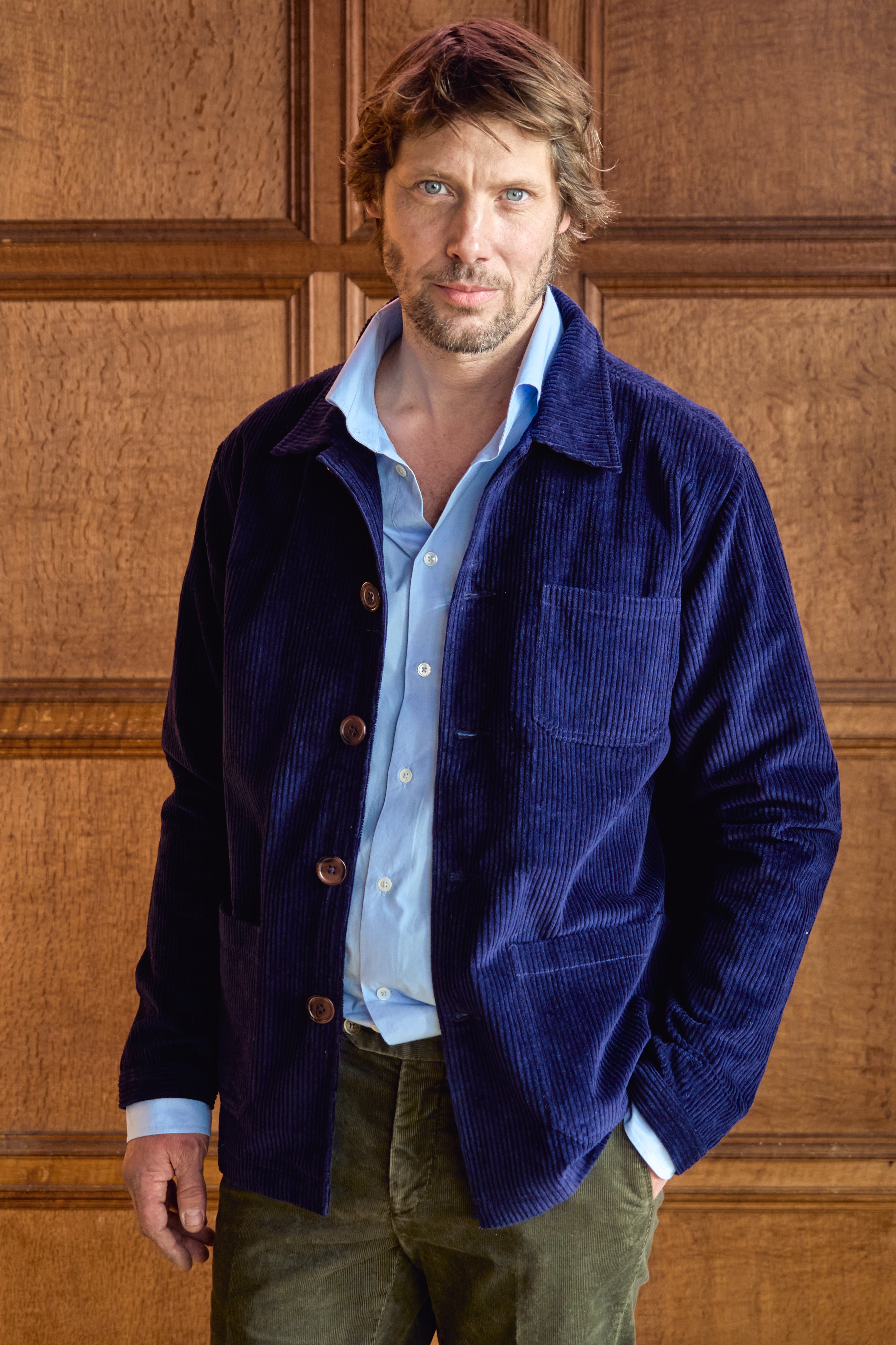 blue corduroy jacket is adopted as official dress. Men's Blue Cord Utility Jacket – Everett London