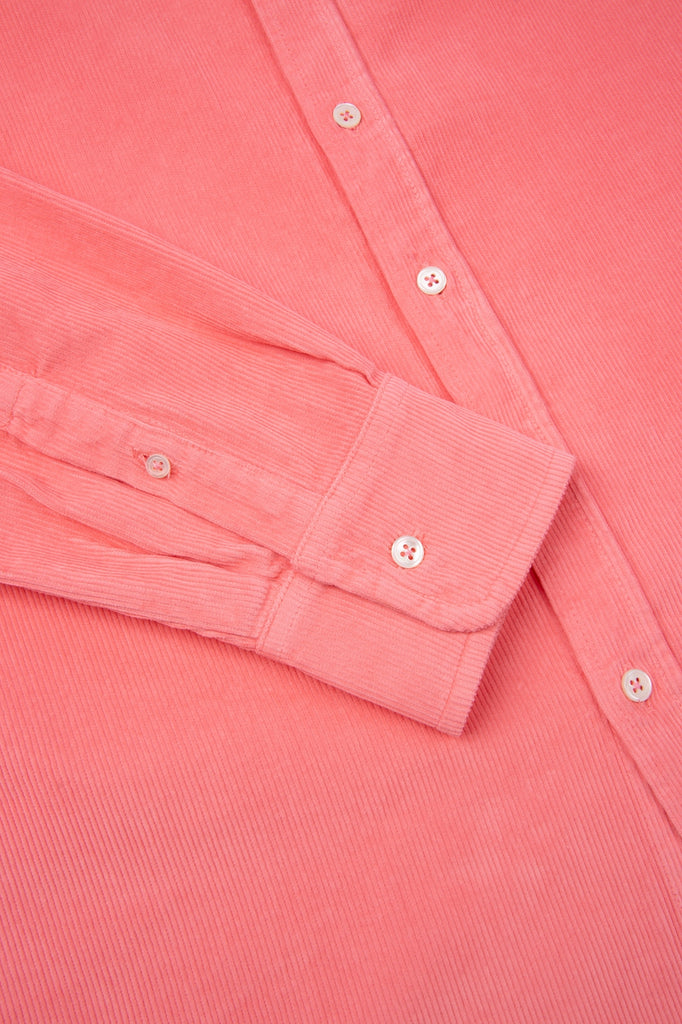 Buy Men's Cord Coral Shirts From Everett London UK