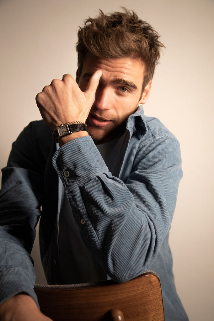Dark Blue Cord Shirt