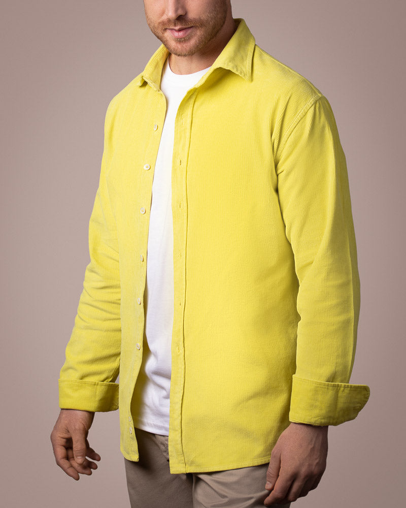 Yellow Cord Shirt UK - Everettlondon