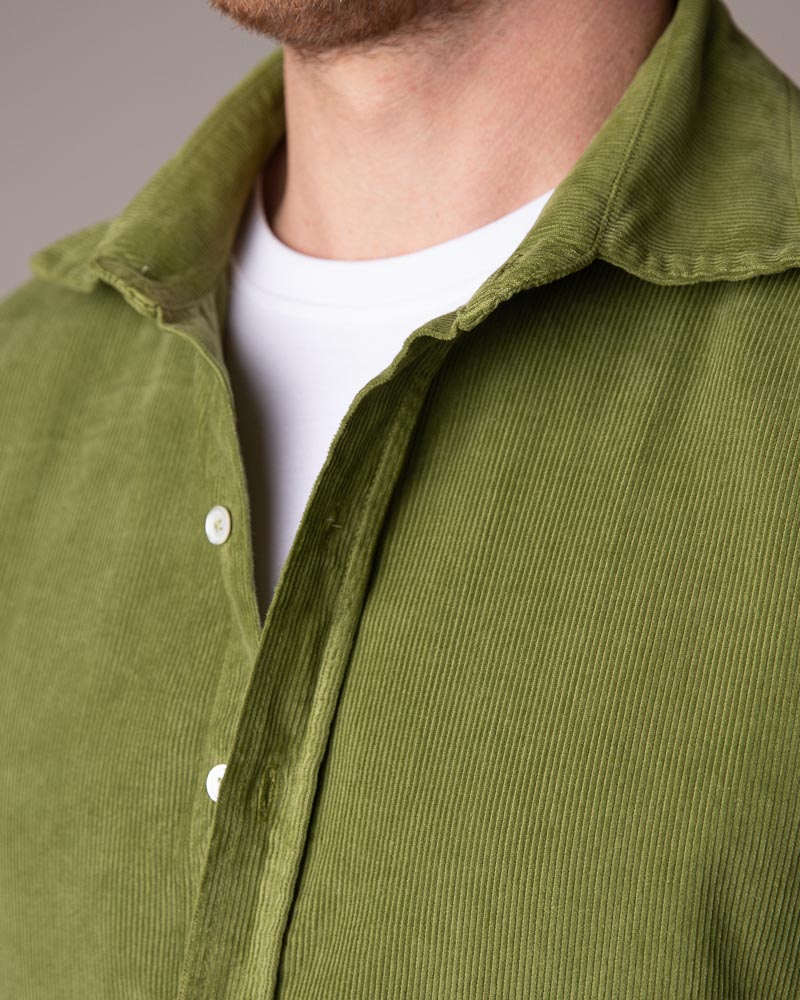 Buy Online Moss Green Cord Shirt UK